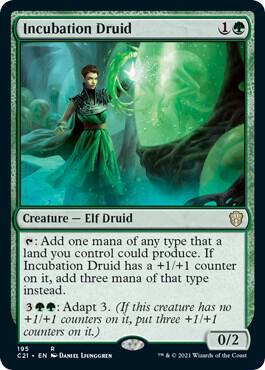 Incubation Druid card from Commander 2021