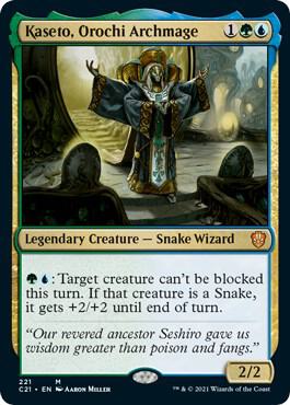 Kaseto, Orochi Archmage card from Commander 2021