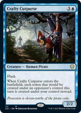 Crafty Cutpurse card from Commander 2021
