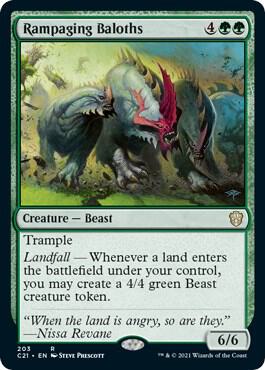 Rampaging Baloths card from Commander 2021