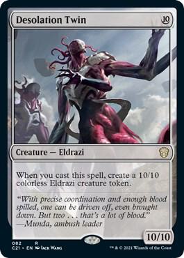 Desolation Twin card from Commander 2021