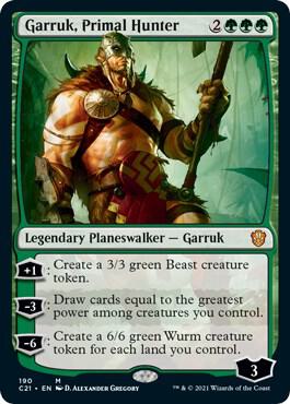Garruk, Primal Hunter card from Commander 2021