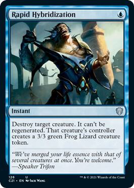 Rapid Hybridization card from Commander 2021
