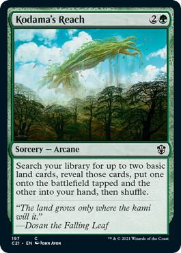 Kodama's Reach card from Commander 2021