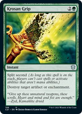 Krosan Grip card from Commander 2021