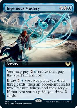 Ingenious Mastery (Extended Art) card from Strixhaven: School of Mages