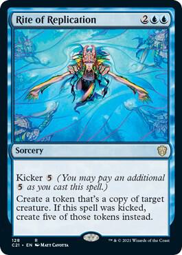 Rite of Replication card from Commander 2021