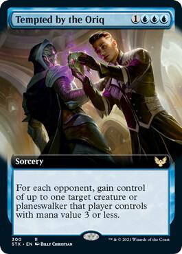 Tempted by the Oriq (Extended Art) card from Strixhaven: School of Mages