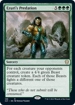 Ezuri's Predation card from Commander 2021
