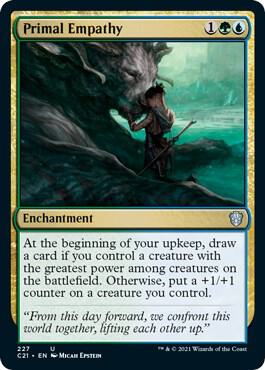 Primal Empathy card from Commander 2021