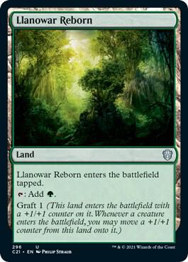 Llanowar Reborn card from Commander 2021