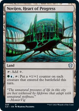 Novijen, Heart of Progress card from Commander 2021