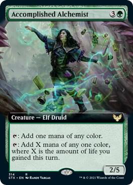 Accomplished Alchemist (Extended Art) card from Strixhaven: School of Mages