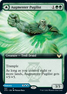 Augmenter Pugilist (Extended Art) card from Strixhaven: School of Mages