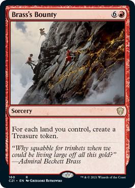 Brass's Bounty card from Commander 2021