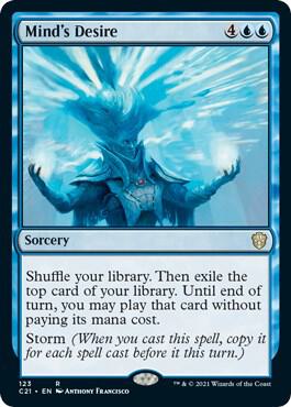 Mind's Desire card from Commander 2021