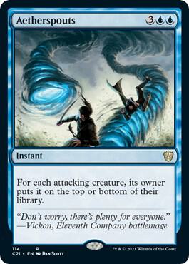 Aetherspouts card from Commander 2021