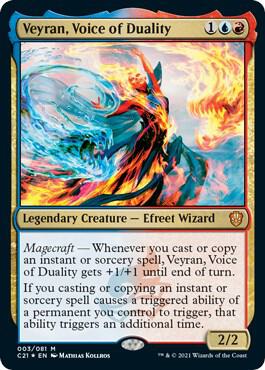 Veyran, Voice of Duality card from Commander 2021