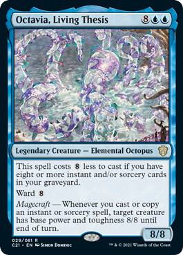 Octavia, Living Thesis card from Commander 2021
