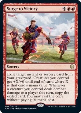 Surge to Victory card from Commander 2021