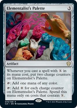 Elementalist's Palette card from Commander 2021