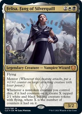 Felisa, Fang of Silverquill card from Commander 2021