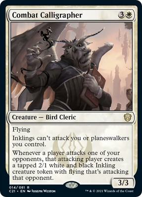 Combat Calligrapher card from Commander 2021
