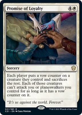 Promise of Loyalty card from Commander 2021