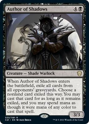 Author of Shadows card from Commander 2021