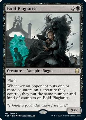 Bold Plagiarist card from Commander 2021