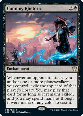 Cunning Rhetoric card from Commander 2021