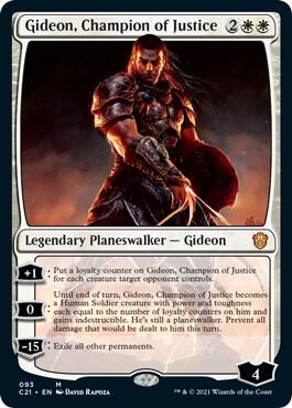 Gideon, Champion of Justice card from Commander 2021