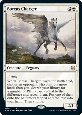 Boreas Charger card from Commander 2021