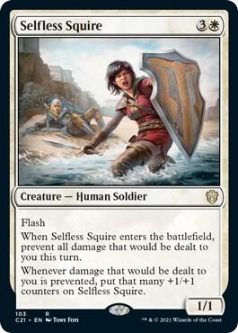Selfless Squire card from Commander 2021