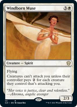 Windborn Muse card from Commander 2021