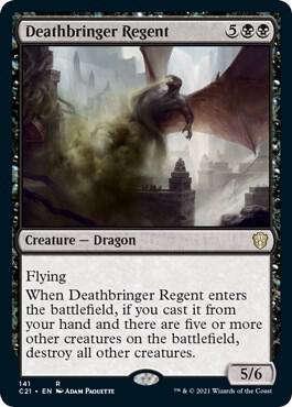 Deathbringer Regent card from Commander 2021