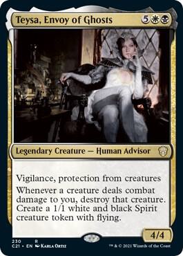 Teysa, Envoy of Ghosts card from Commander 2021