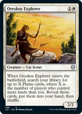 Oreskos Explorer card from Commander 2021