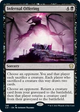 Infernal Offering card from Commander 2021