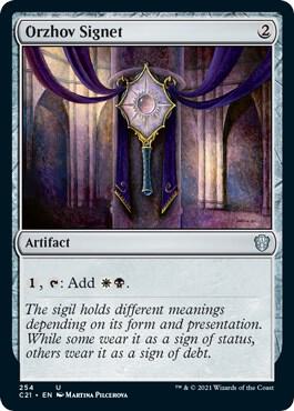Orzhov Signet card from Commander 2021
