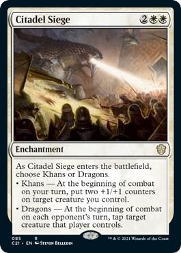 Citadel Siege card from Commander 2021