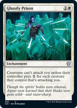 Ghostly Prison card from Commander 2021