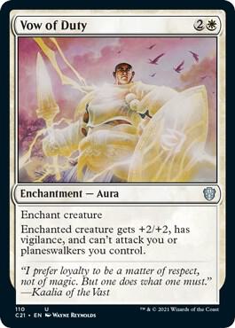 Vow of Duty card from Commander 2021