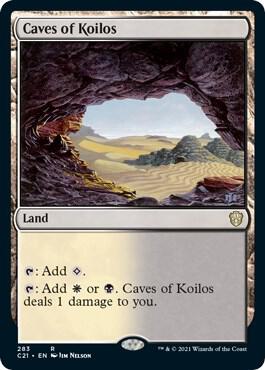 Caves of Koilos card from Commander 2021