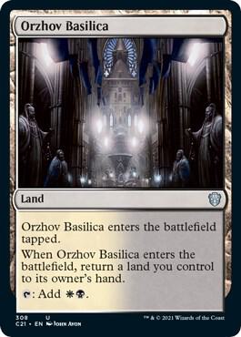 Orzhov Basilica card from Commander 2021
