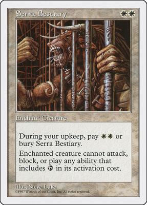 Serra Bestiary card from Fifth Edition