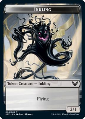Inkling Token card from Strixhaven: School of Mages