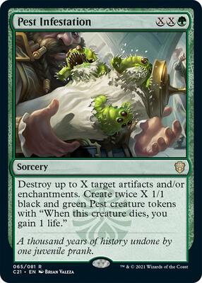 Pest Infestation card from Commander 2021