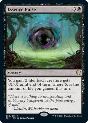 Essence Pulse card from Commander 2021