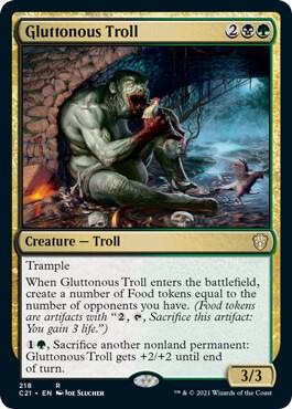 Gluttonous Troll card from Commander 2021